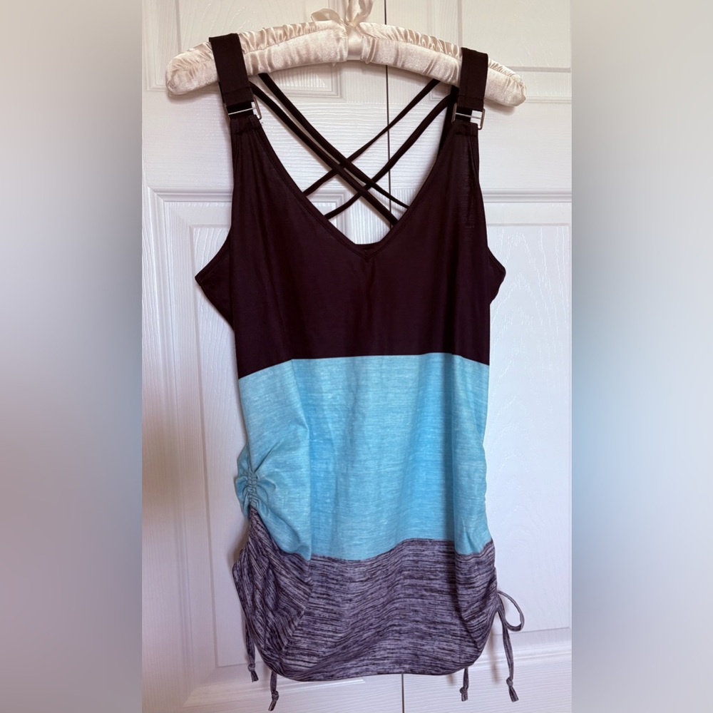 Striped Side Tie Tank Top